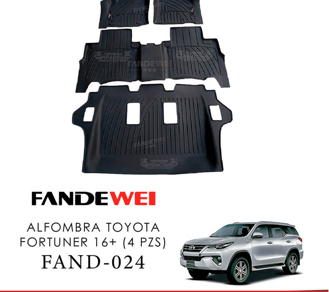 Alfombra de bandeja TOYOTA FORTUNER 16+ (4 PZS)