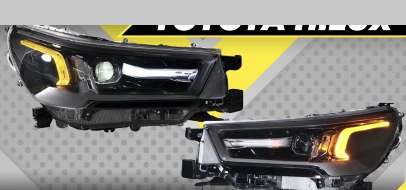 Lupa Toyota Hilux 2020+ versión SRV — Borde cromo
