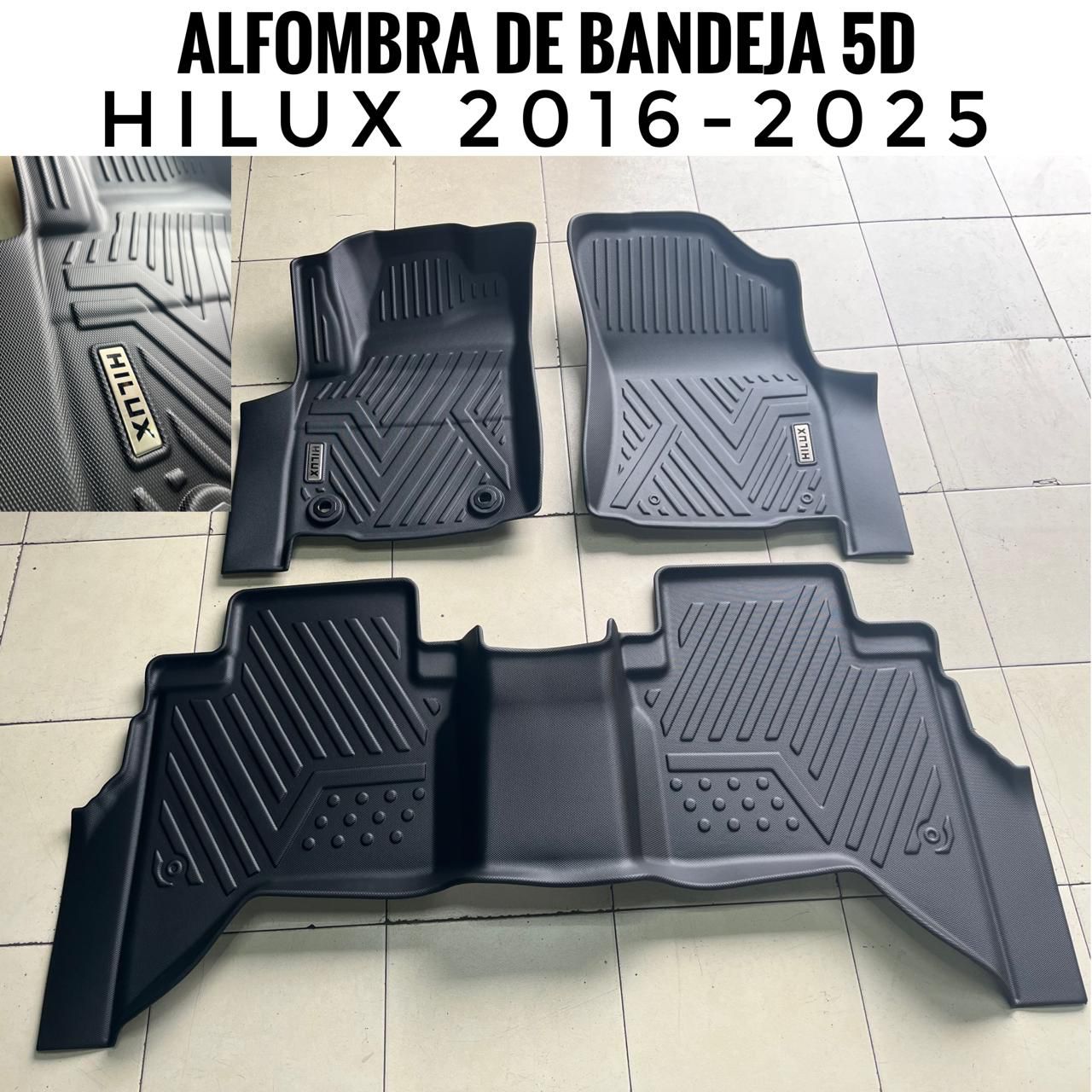 Alfombra de bandeja Toyota Hilux 2016-2025
