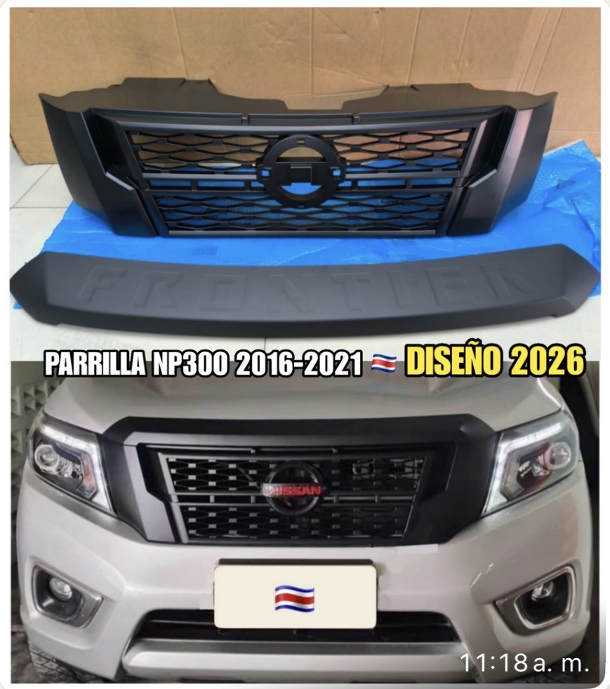 Parrilla Nissan NP300 Frontier 2016-2021 — Estilo 2026 con moldura FRONTIER
