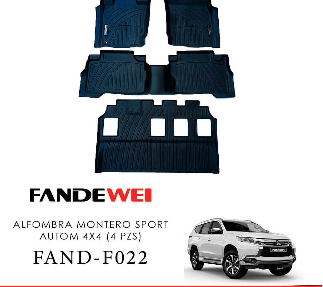 Alfombra de bandeja MITS MONTERO SPORT AUTOM 4X4 (4 PZS) 16+