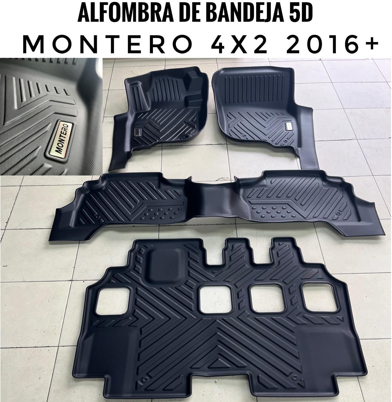 Alfombra de bandeja Mitsubishi Montero 4x2 2016+ (7 Pasajeros)