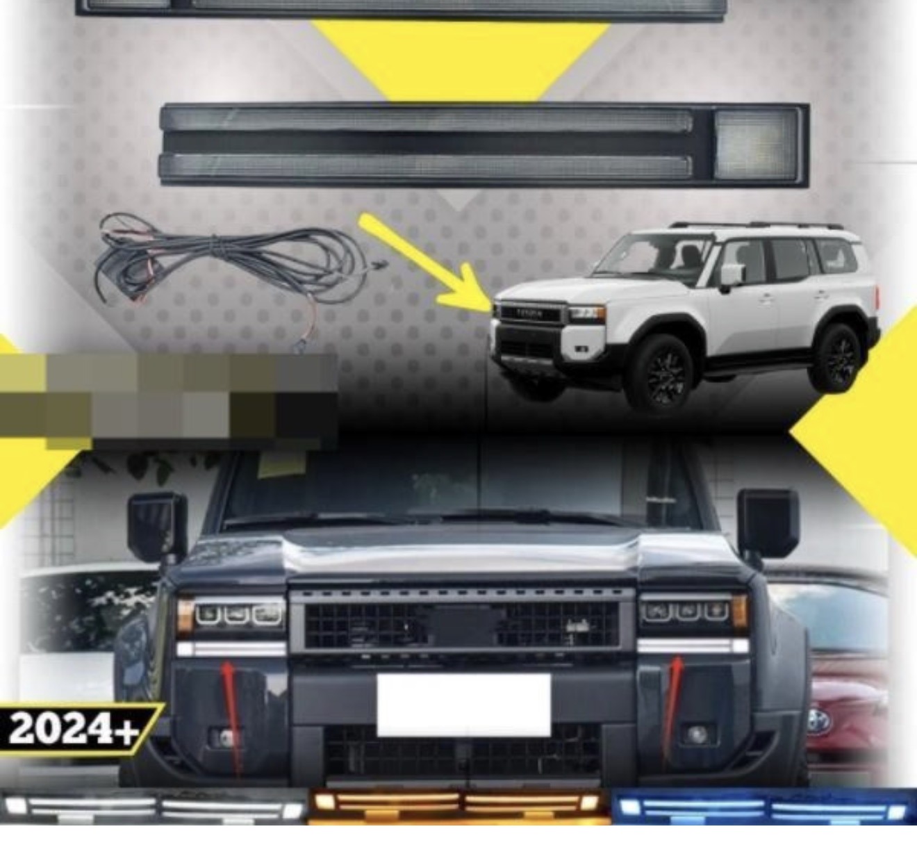DRL DRL Toyota Prado LC250 — Foco Horizontal
