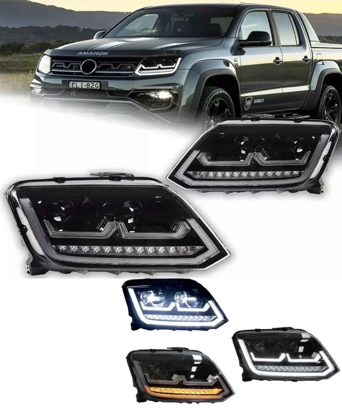 Lupas Volkswagen Amarok 2012-2021 — Full LED