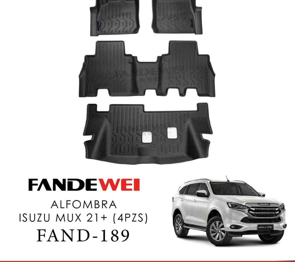 Alfombra de bandeja ISUZU MUX / CHEV TRAIL BLAZER 21+ (4 PZS)