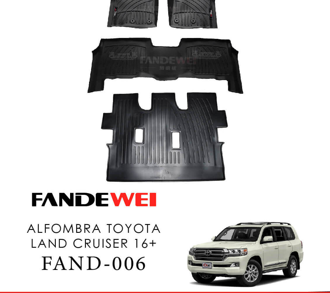 Alfombra de bandeja TOYOTA LAND CRUISER LC200 16+ (4 PZS)