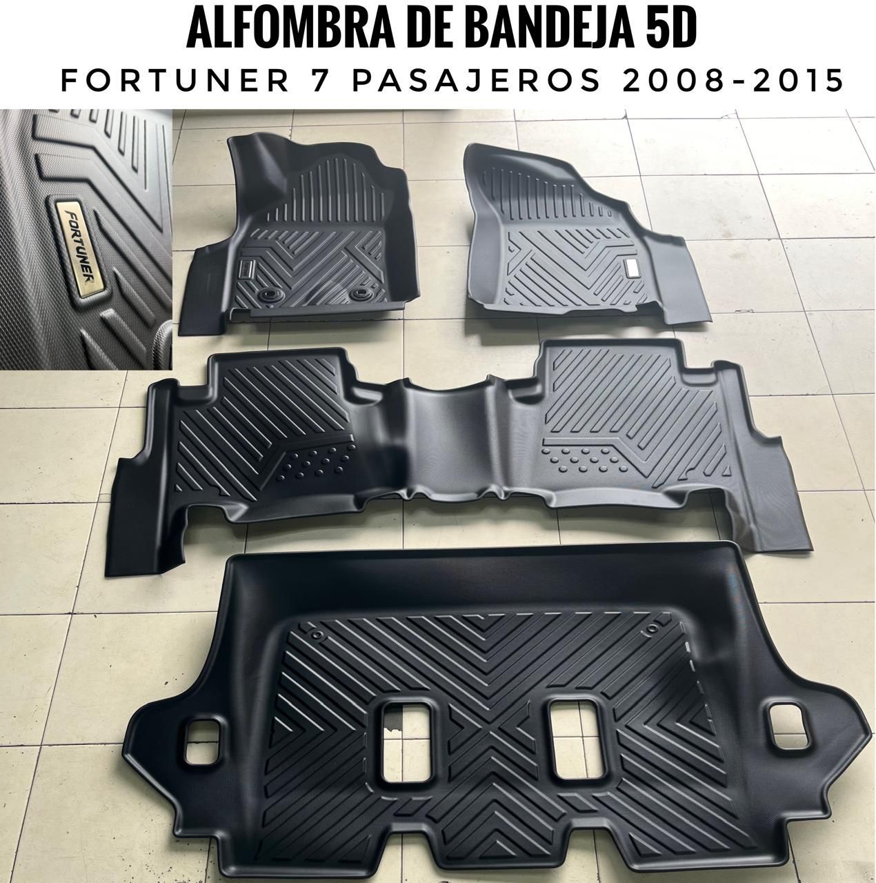Alfombra de bandeja Fortuner 7 Pasajeros 2008-2015
