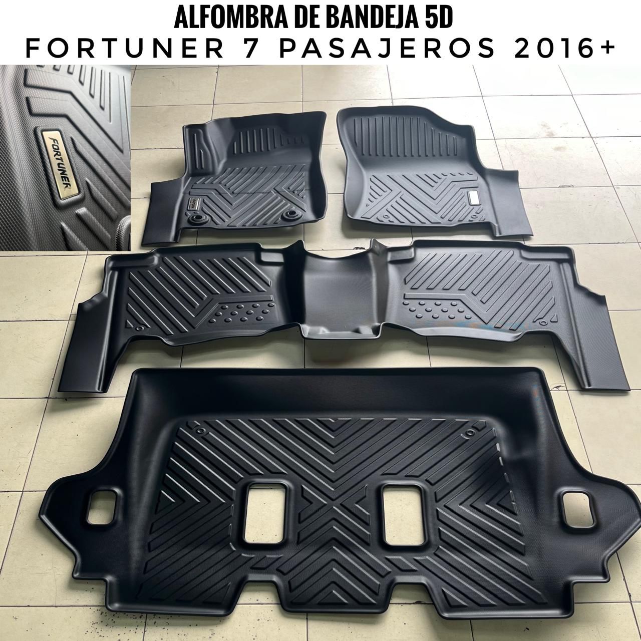 Alfombra de bandeja Fortuner 7 Pasajeros 2016+