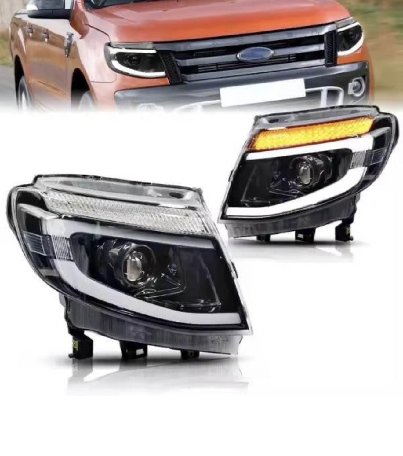 Lupas Ford Ranger Wildtrak 2012-2014 — Full LED