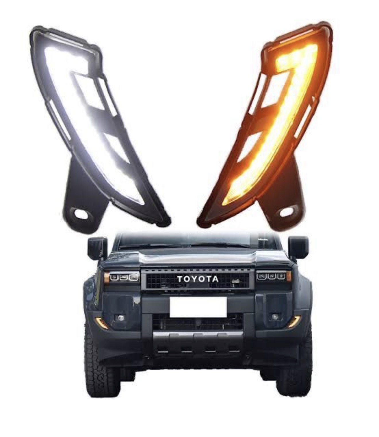 DRL DRL Toyota Prado LC250 — Lateral Curvado