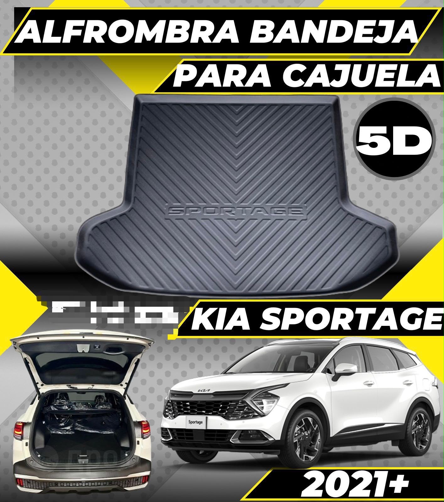 Alfombra de bandeja Kia Sportage 2021+ — Alfombra Cajuela