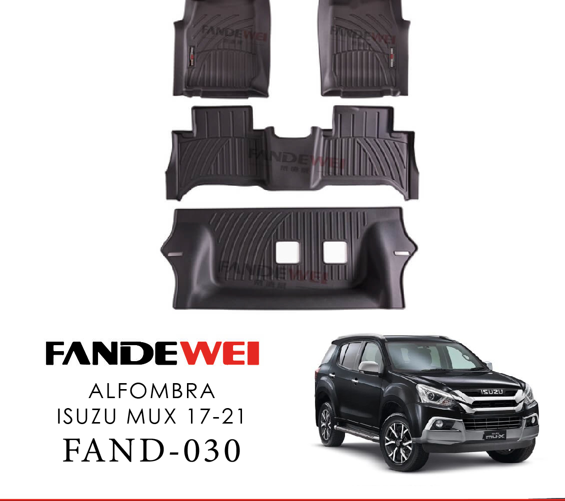 Alfombra de bandeja ISUZU MUX / CHEV TRAIL BLAZER 17-21 (4 PZS)